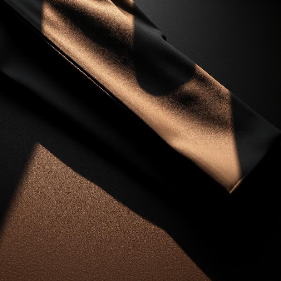 Sharp crease on tailored trousers